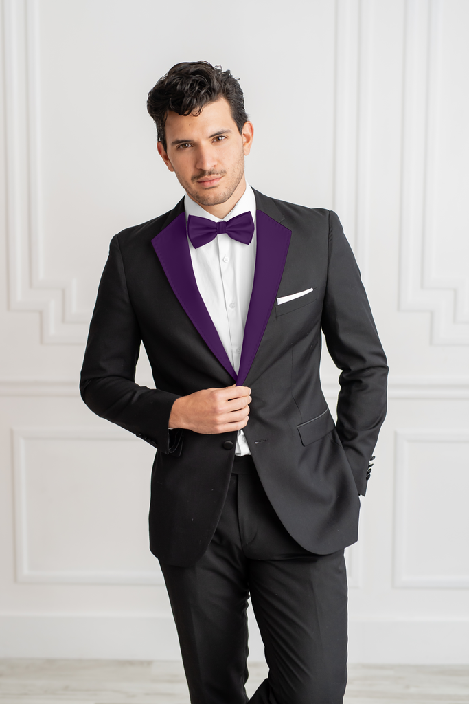 Satin lapel tuxedo store