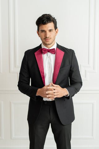 Burgundy Velvet Lapels