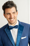 Blue Velvet Notch Lapels