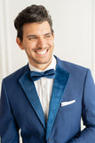 Blue Velvet Notch Lapels