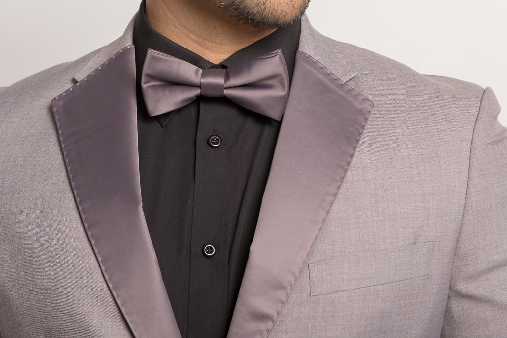 Grey bow tie hotsell