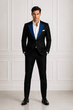 NAVY TRIPLE SATIN PEAK
