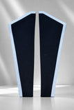 BLACK (OFF WHITE ) SATIN NOTCH