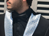 Silver Croc Peak Lapels