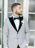 Black Velvet PEAK Lapel