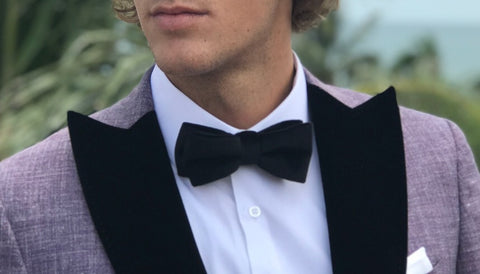 Black Velvet Bow tie