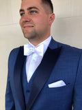 Blue Peak Satin Lapel